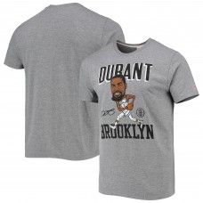 Kevin Durant Brooklyn Nets Homage Caricature Tri-Blend T-Shirt - Gray