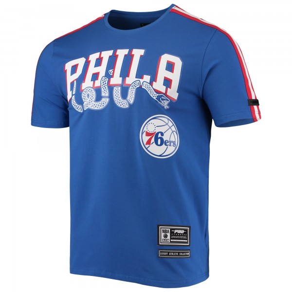 Футболка Philadelphia 76ers Pro Standard Men's Mesh Capsule Taping - Royal/Red