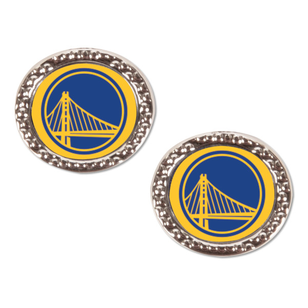 Golden State Warriors WinCraft Round Team Post Earring