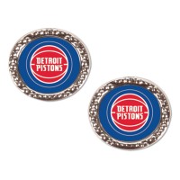 Detroit Pistons WinCraft Round Team Post Earring