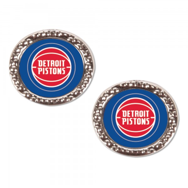 Detroit Pistons WinCraft Round Team Post Earring