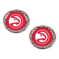 Atlanta Hawks WinCraft Round Team Post Earring