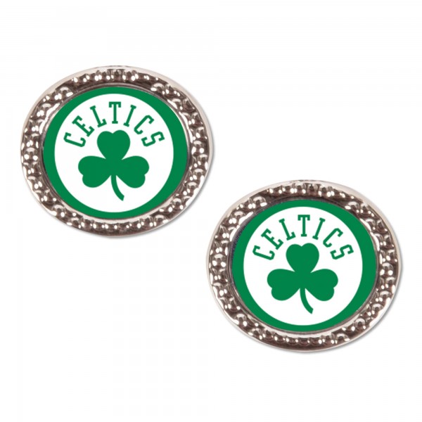 Boston Celtics WinCraft Round Team Post Earring