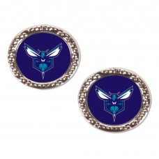 Charlotte Hornets WinCraft Round Team Post Earring