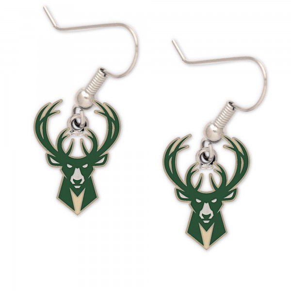 Milwaukee Bucks WinCraft Logo Dangle Earrings
