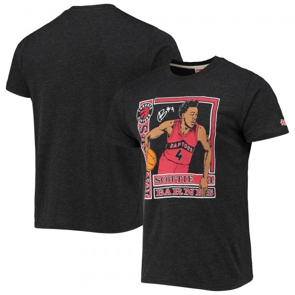 Футболка Scottie Barnes Toronto Raptors Homage Rookie Player Pack Tri-Blend - Charcoal