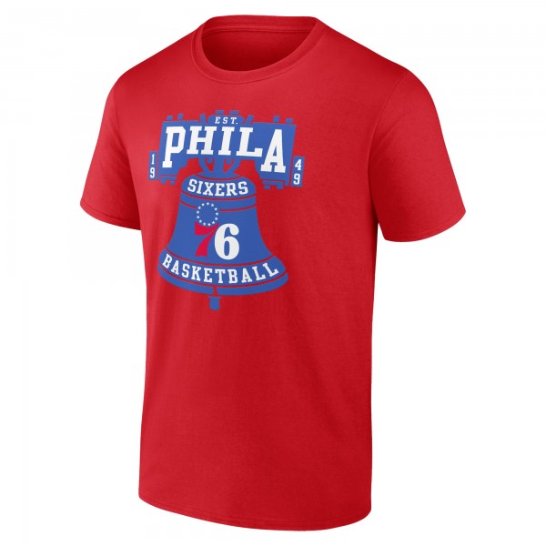 Футболка Philadelphia 76ers Hometown Collection Phila Liberty Bell - Red