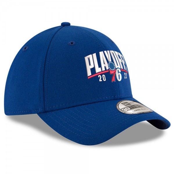 Бейсболка Philadelphia 76ers New Era 2022 NBA Playoffs Arch 39THIRTY - Royal