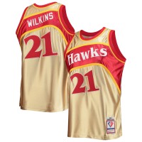 Игровая форма Dominique Wilkins Atlanta Hawks Mitchell & Ness 75th Anniversary 1986-87 Hardwood Classics Swingman - Gold