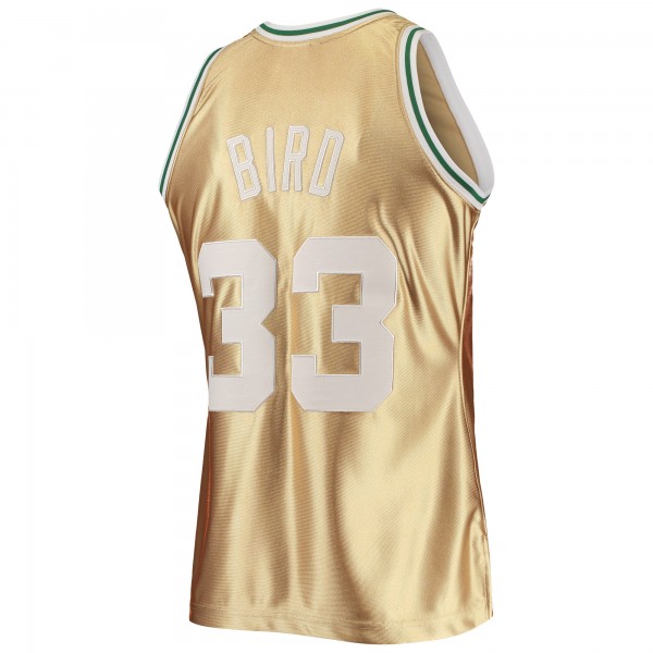 Игровая форма Larry Bird Boston Celtics Mitchell & Ness 75th Anniversary 1985-86 Hardwood Classics Swingman - Gold