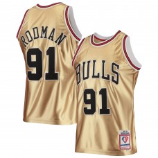 Игровая форма Dennis Rodman Chicago Bulls Mitchell & Ness 75th Anniversary 1997-98 Hardwood Classics Swingman - Gold