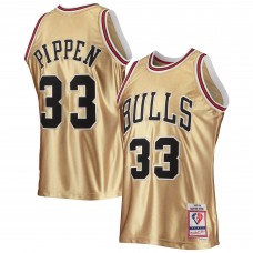 Игровая форма Scottie Pippen Chicago Bulls Mitchell & Ness 75th Anniversary 1997-98 Hardwood Classics Swingman - Gold