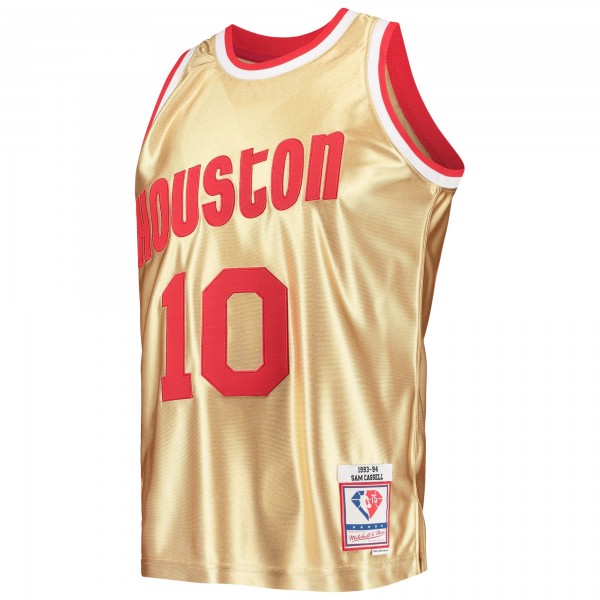 Игровая форма  Sam Cassell Houston Rockets Mitchell & Ness 75th Anniversary 1993-94 Hardwood Classics Swingman - Gold