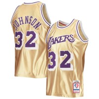 Игровая форма  Magic Johnson Los Angeles Lakers Mitchell & Ness 75th Anniversary 1984/85 Hardwood Classics Swingman - Gold
