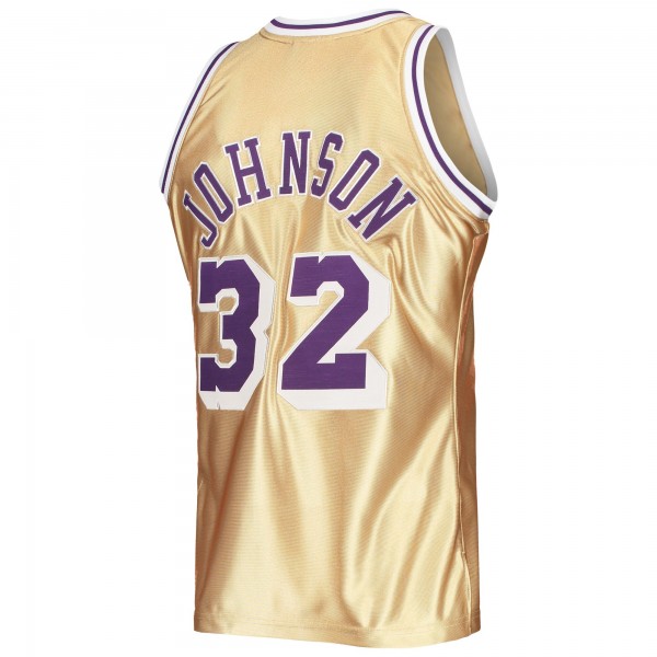 Игровая форма  Magic Johnson Los Angeles Lakers Mitchell & Ness 75th Anniversary 1984/85 Hardwood Classics Swingman - Gold