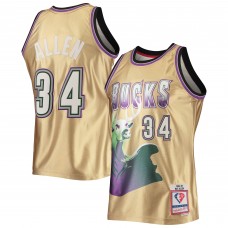 Игровая форма  Ray Allen Milwaukee Bucks Mitchell & Ness 75th Anniversary 1996-97 Hardwood Classics Swingman - Gold