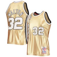 Игровая форма  Bill Walton Portland Trail Blazers Mitchell & Ness 75th Anniversary 1976/77 Hardwood Classics Swingman - Gold