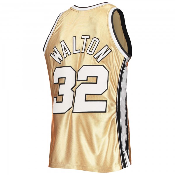 Игровая форма  Bill Walton Portland Trail Blazers Mitchell & Ness 75th Anniversary 1976/77 Hardwood Classics Swingman - Gold