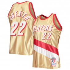 Игровая форма  Clyde Drexler Portland Trail Blazers Mitchell & Ness 75th Anniversary 1991/92 Hardwood Classics Swingman - Gold