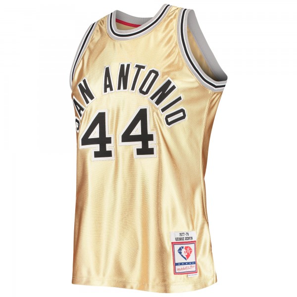 Игровая форма  George Gervin San Antonio Spurs Mitchell & Ness 75th Anniversary 1977-78 Hardwood Classics Swingman - Gold