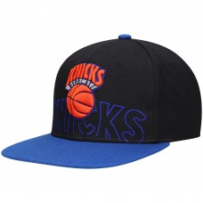 Бейсболка New York Knicks Mitchell & Ness Hardwood Classics Low Big Face - Black/Blue
