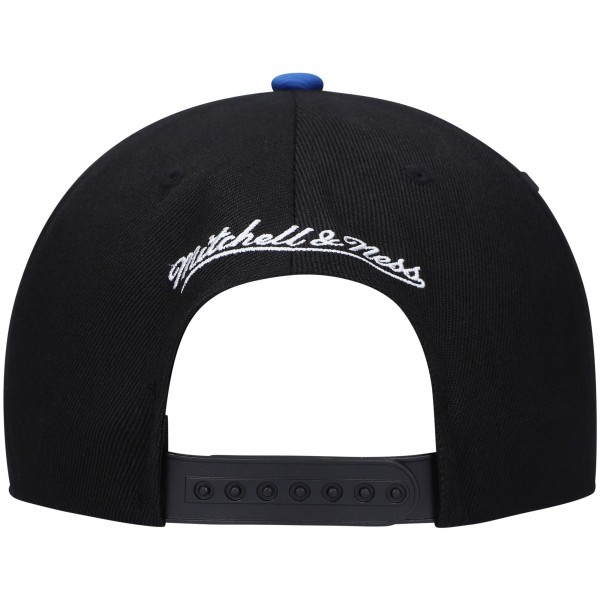Бейсболка New York Knicks Mitchell & Ness Hardwood Classics Low Big Face - Black/Blue