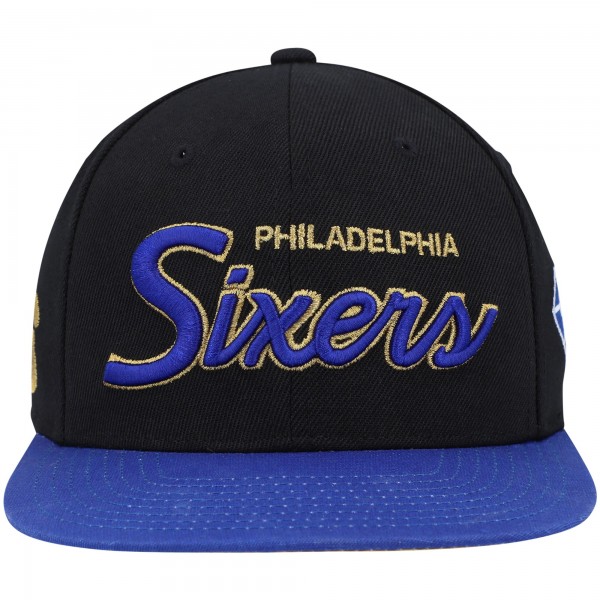 Бейсболка Philadelphia 76ers Mitchell & Ness NBA 75th Anniversary - Black