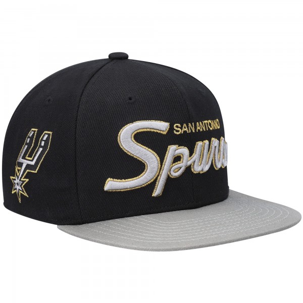 Бейсболка San Antonio Spurs Mitchell & Ness NBA 75th Anniversary - Black