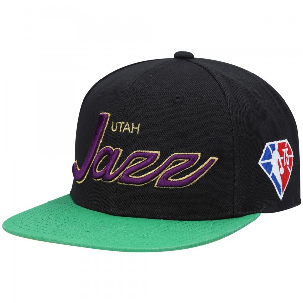 Бейсболка Utah Jazz Mitchell & Ness NBA 75th Anniversary - Black