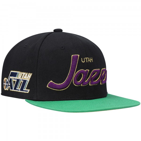 Бейсболка Utah Jazz Mitchell & Ness NBA 75th Anniversary - Black