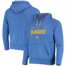 Толстовка Golden State Warriors Majestic Threads Mantra Tri-Blend V-Neck Raglan - Heathered Royal