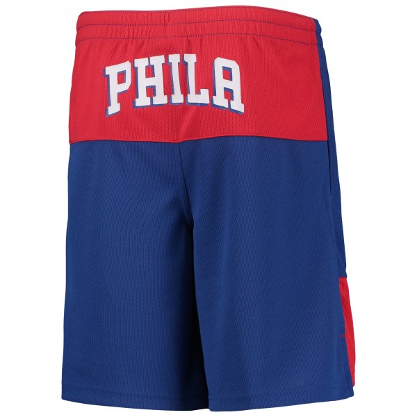 Шорты Joel Embiid Philadelphia 76ers Youth Pandemonium Name & Number - Royal