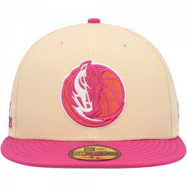 Бейсболка Dallas Mavericks New Era Passion Mango 59FIFTY - Orange/Pink
