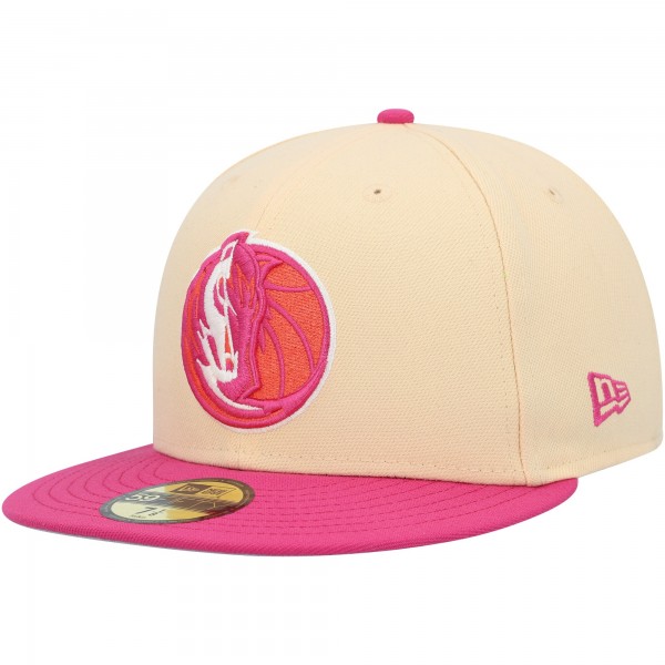 Бейсболка Dallas Mavericks New Era Passion Mango 59FIFTY - Orange/Pink