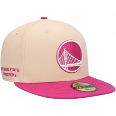 Бейсболка Golden State Warriors New Era Passion Mango 59FIFTY - Orange/Pink
