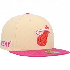 Бейсболка Miami Heat New Era Passion Mango 59FIFTY - Orange/Pink