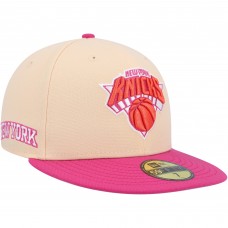 Бейсболка New York Knicks New Era Passion Mango 59FIFTY - Orange/Pink