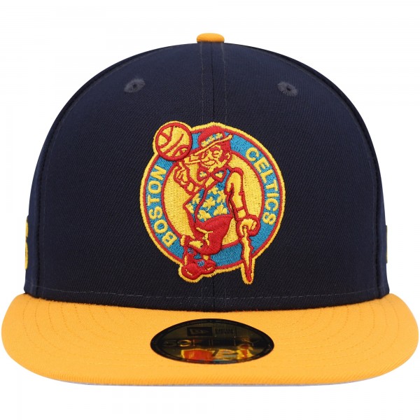 Бейсболка Boston Celtics New Era Midnight 59FIFTY - Navy/Gold