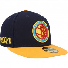 Бейсболка Brooklyn Nets New Era Midnight 59FIFTY - Navy/Gold