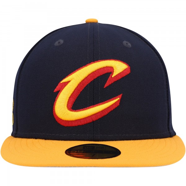 Бейсболка Cleveland Cavaliers New Era Midnight 59FIFTY - Navy/Gold