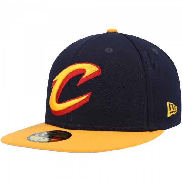 Бейсболка Cleveland Cavaliers New Era Midnight 59FIFTY - Navy/Gold
