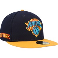 Бейсболка New York Knicks New Era Midnight 59FIFTY - Navy/Gold