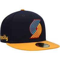 Бейсболка Portland Trail Blazers New Era Midnight 59FIFTY - Navy/Gold