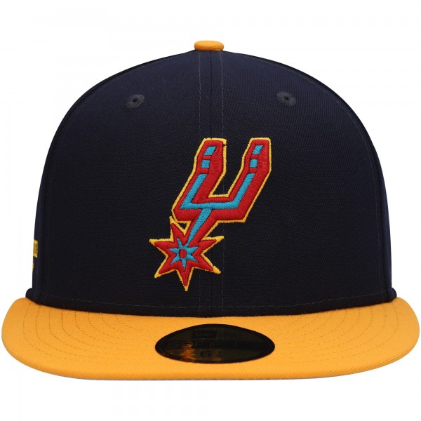 Бейсболка San Antonio Spurs New Era Midnight 59FIFTY - Navy/Gold