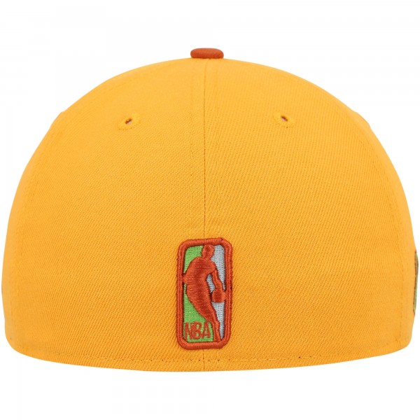 Бейсболка Cleveland Cavaliers New Era 59FIFTY - Gold/Rust
