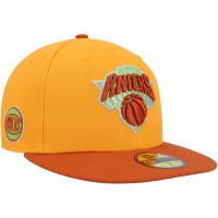 Бейсболка New York Knicks New Era 59FIFTY - Gold/Rust