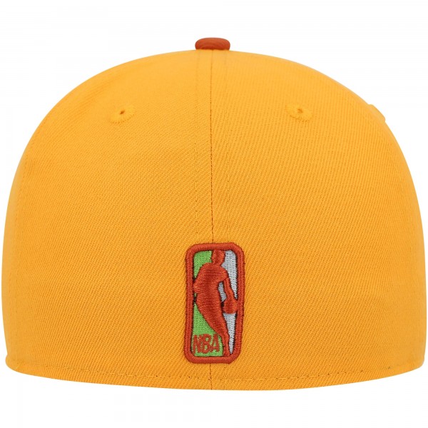 Бейсболка New York Knicks New Era 59FIFTY - Gold/Rust