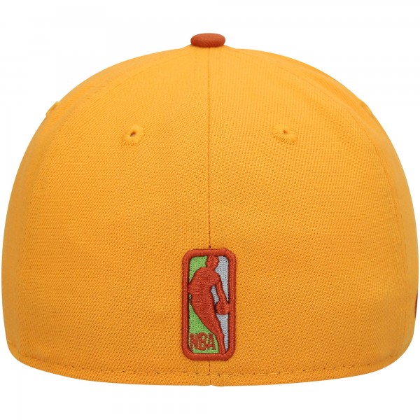 Бейсболка Portland Trail Blazers New Era 59FIFTY - Gold/Rust