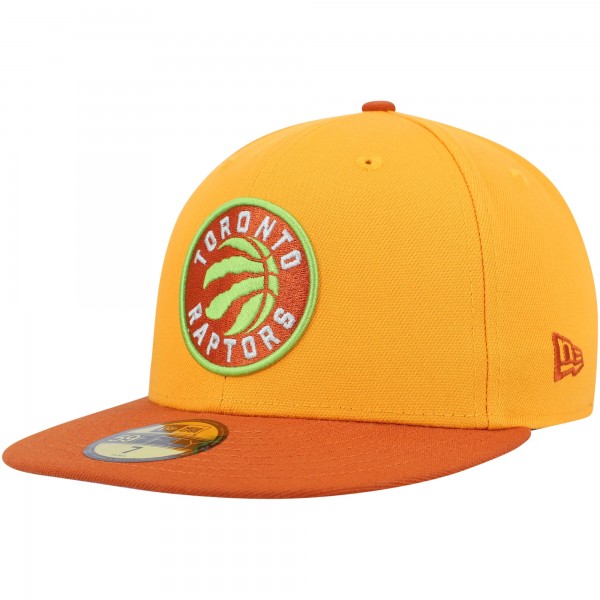 Бейсболка Toronto Raptors New Era 59FIFTY - Gold/Rust