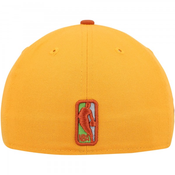 Бейсболка Toronto Raptors New Era 59FIFTY - Gold/Rust